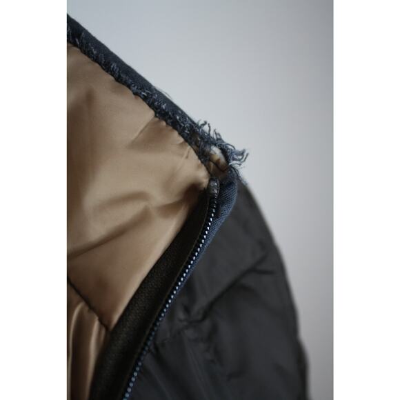 Fleet Street Puffer Knee Length Jacket Zip Up Brown Small Long Sleeve - Picture 8 of 13